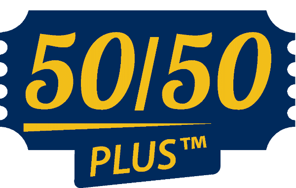 50/50 logo